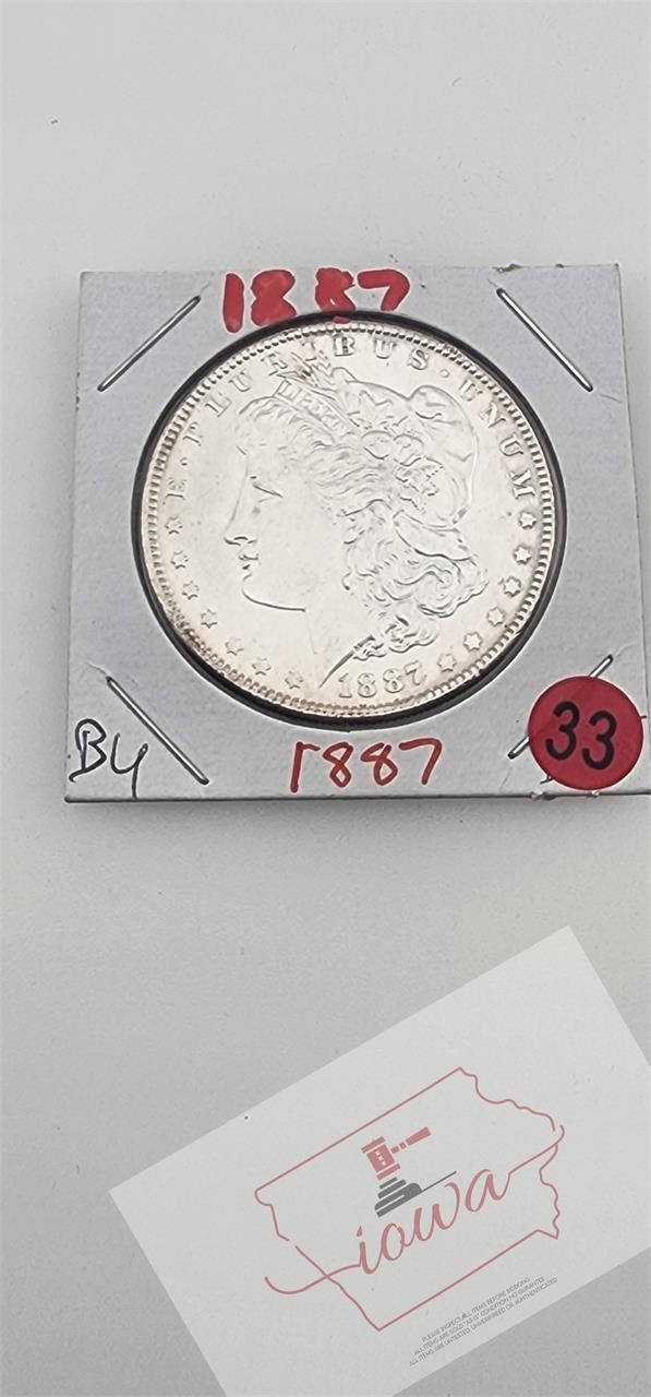 1887 Morgan Dollar