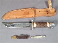 Herbert lion head knife & pocket knives