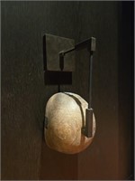Abstract Soldier's Helmet Wall-Mounted Sconce