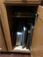 Contents of cabinet - cookie sheet - cooling racks