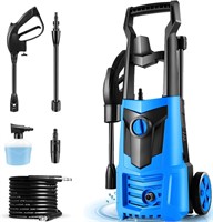 Homdox Electric Pressure Washer 2GPM 1600W  Blue