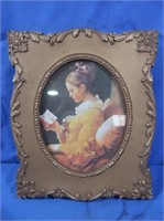 Print of Girl in Plastic Frame