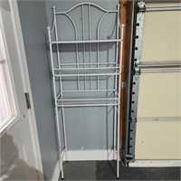 5.5 ft Metal Shelf and a Pressed Board