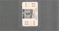 1936 S & S Bill Hallahan Green Back Game Card in