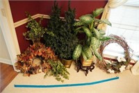 assorted plants and wreaths