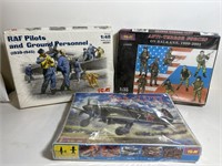 3 Vintage Mint in box sealed military models