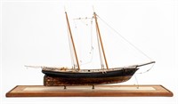 Ship Model of America's Cup Yacht  "America" 1851