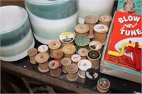 WOODEN THREAD SPOOLS