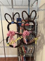 2 Grapevine Bunny Door Hangers