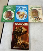 Vintage fish and shell books