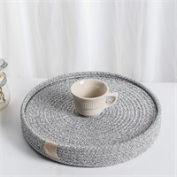 Art PineCone's Woven Cotton Rope Round Placemats
