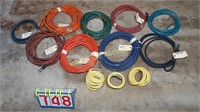 Air Hose Lot (10) various lengths 10'-50', some