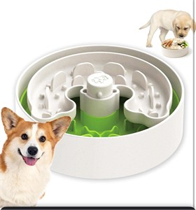 Puzzle Feeder Dog Bowls for Small Dogs,Slow Fee...