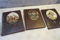 lot 3 Old West Leather Bound Books Time-Life