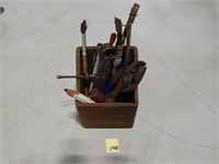 Misc. Tools In Wood Box