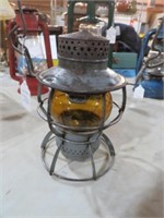 DRESSEL PA RAILROAD LANTERN AMBER GLOBE