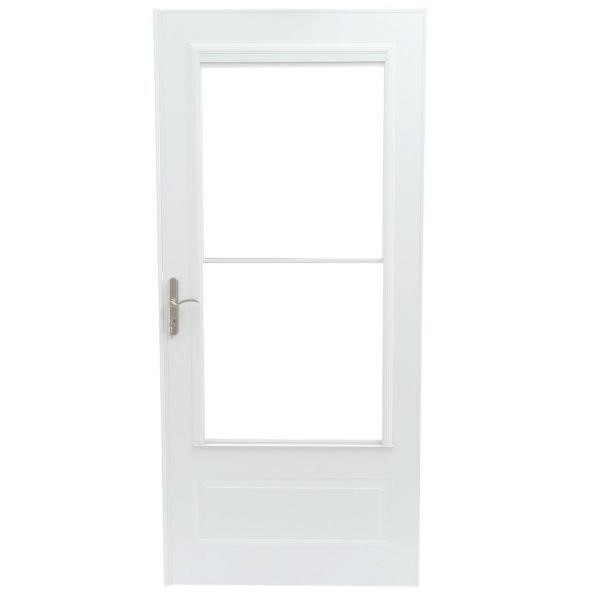 400 Series 36 in. X 80 in. White Universal 3/4 Lig