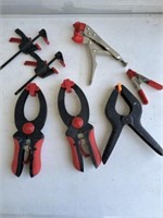2) Sm. Bar Clamps, Locking Soft Plier Clamp,