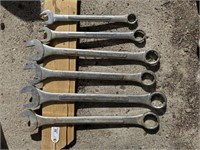 6) Combination Wrenches: 2", 1 7/8, 1 3/4, 1 5/8,