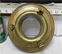 Miniature brass port hole