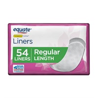Equate Liners  Regular  Unscented  54 Ct