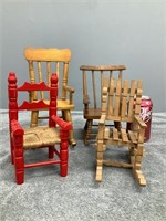 4 Mini Rocking Chairs