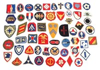 WWII US ARMY / NAVY PATCH LOT OF 56