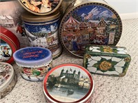 Tin container collection - some vintage