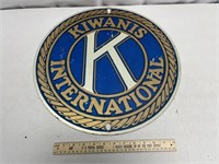 Kiwanis International Metal Sign