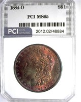 1884-O Morgan PCI MS-65 Exquisite Color