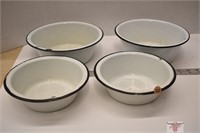 4 Enamelware Bowls
