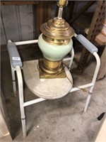 Potty chair and lamp
