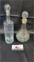 clear glass decanters