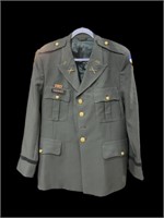 US Military uniform jacket with patches lapel