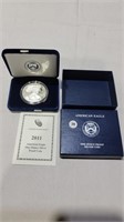 2011 U.S american eagle silver proof dollar