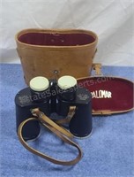 Palomar binoculars in leather case.  8×40. Case