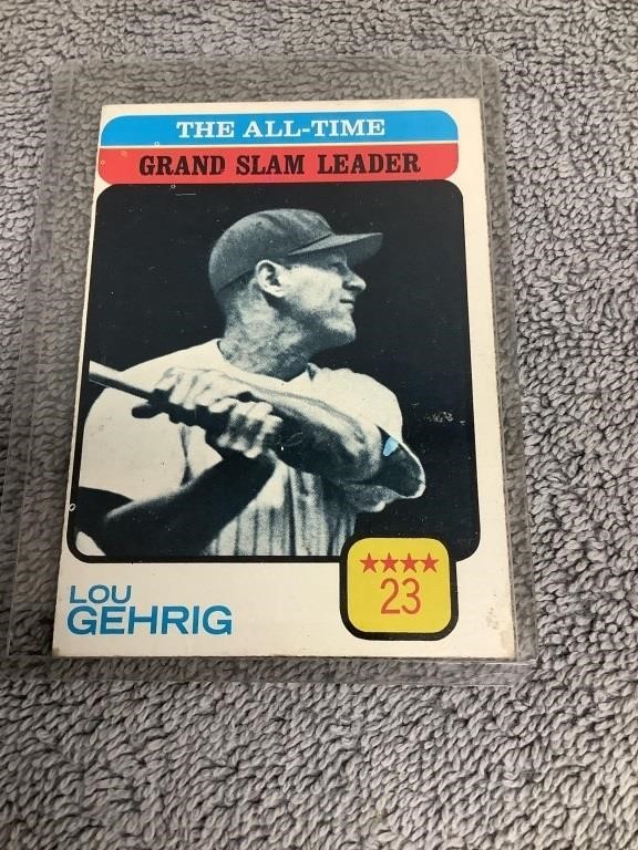1973 Topps Lou Gehrig Card