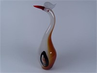 MURANO ART GLASS FIGURAL BIRD SCULPTURE