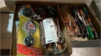 Two boxes of miscellaneous tools