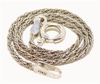 Dainty Sterling Silver Bracelet 7" 1g