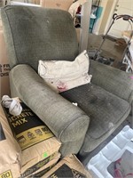 Green recliner just needs to be cleaned