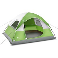 ALPHA CAMP 3/4 Person Camping Dome Tent with Easy
