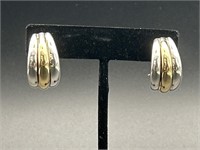 18K Gold Earrings Total Wt.  16.5g