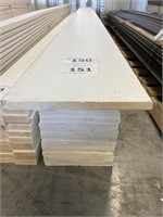 1"x12"x16' White Composite Trim Boards x160LF