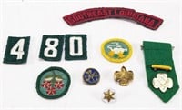 1960s Girl Scout Membership Eagle/Yellow Bar Pin