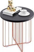 TOOLF Coffee Table  Metal End  Sofa Snack Table