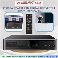 PROSCAN(PAT102-D) DIGITAL CONVERTER BOX W/ REMOTE