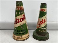 2 x Castrol UCL Tin Pourers