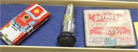 Vintage Tin Toy Car, Vintage Mini-Microphone &