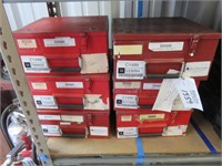 (6) Metal Storage Boxes